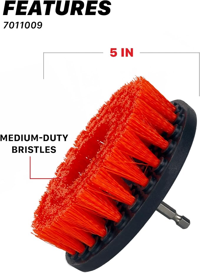 Maxshine 5" Universal M8 Medium-Duty Drill Brush - Image 2