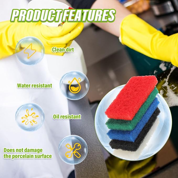 5 Pack Electric Cleaning Brush Pad Kitchen Bathroom Household Cleaning Pad - Image 6