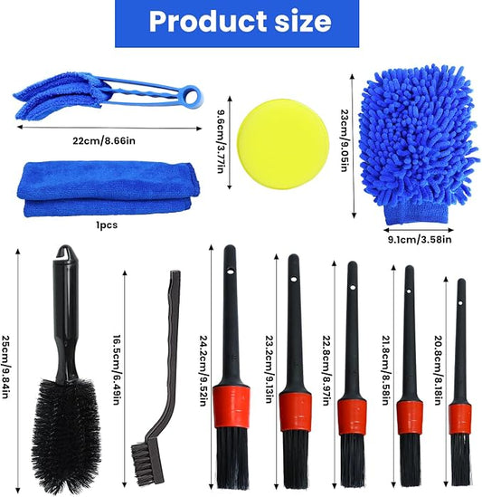 15 Pcs Car Cleaning Kit, Car Detailing Wash Brush Set, Auto Interior External - Image 2