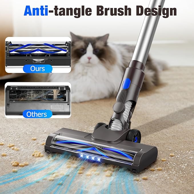 Cordless Vacuum Cleaner, Upgraded 40Kpa Stick Vacuum Cleaners - Image 4