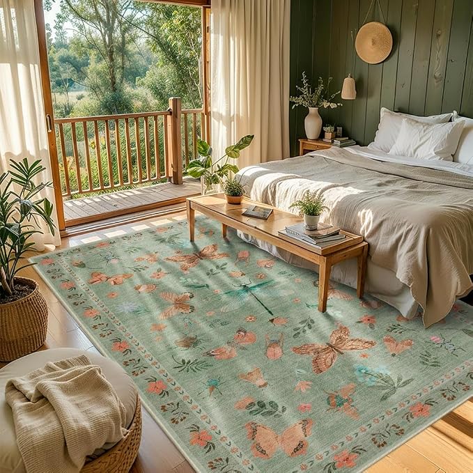 5x7 Washable Area Rugs for Bedroom & Living Room - Image 2