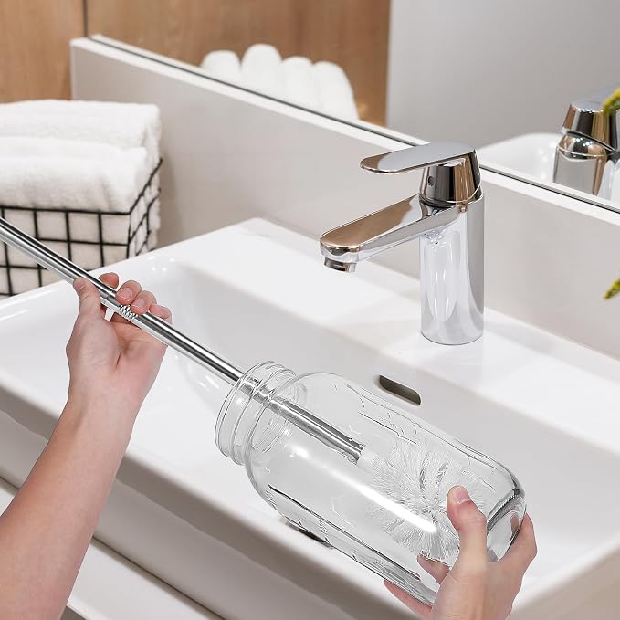 3 Gallon and 5 Gallon Water jug Cleaning Brush, Extra Long Water Bottle Carboy - Image 7