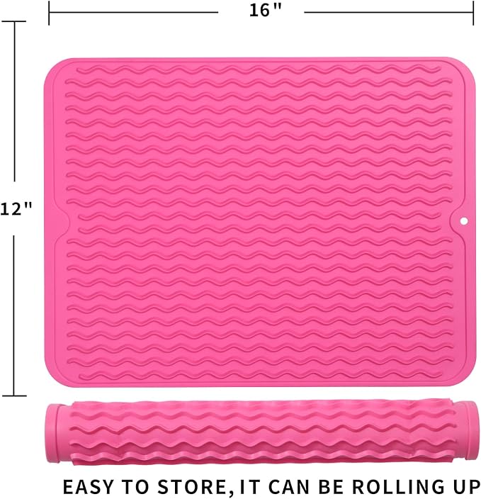 Silicone Dish Drying Mat for Multiple Usage, Easy clean, Eco-friendly, - Image 2