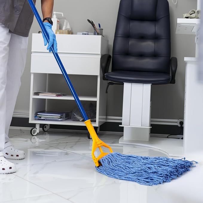 Matthew Cleaning 16oz 12Pack Cotton Floor Mop, Cotton Looped-Open String Heavy - Image 4