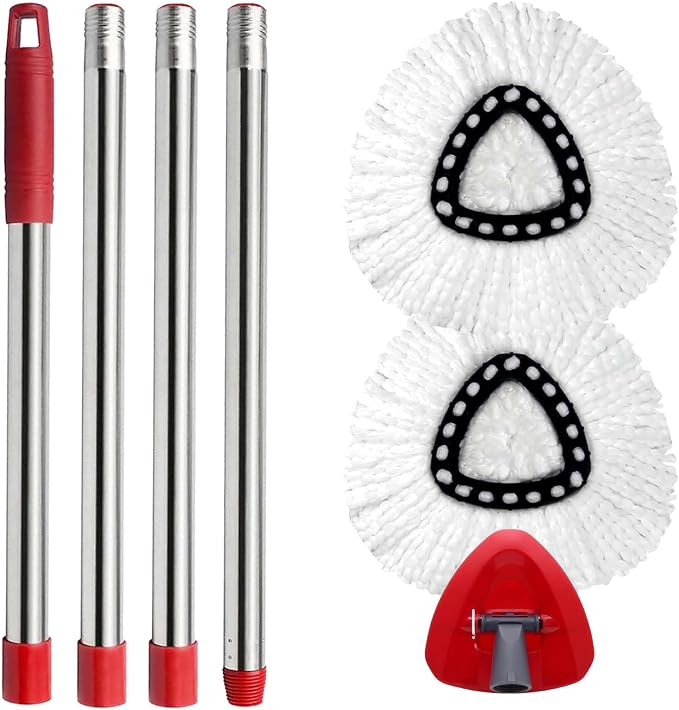 Spin Mop Head, Mop Handle Replacement by Kimmkco