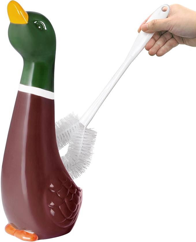 Mallard Toilet Brush Holder and Brush Set by AllureHomeCreation