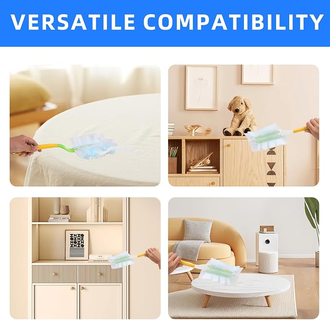 Duster Handle Compatible with Swiffer Duster, Replacement Extendable Dusters - Image 6