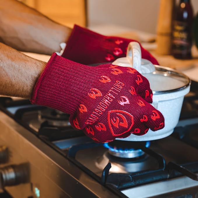 Grill Armor Oven Gloves 932°F Extreme Heat & Cut Resistant Oven Mitts - Image 3