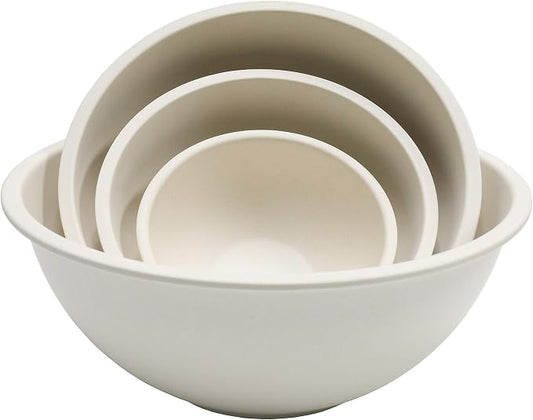 Chef Craft Eco Bamboo Fiber Mixing Bowl Set, 4 Piece by ChefCraft