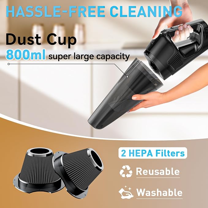 Handheld Vacuum Cordless Rechargeable - Image 5