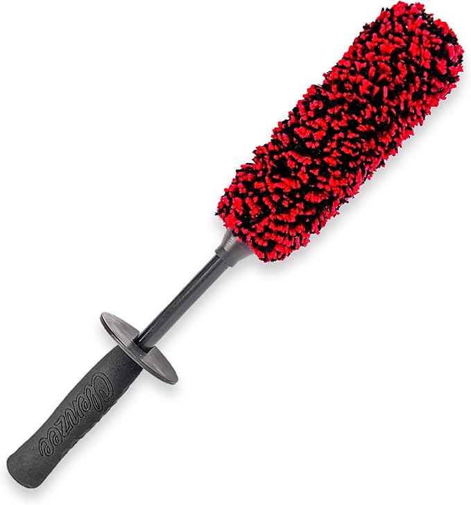 Premium Microfiber Wheel Brush | Soft Non-Metallic Rim Cleaner & Wheel Brush | by Clenzee