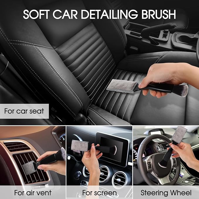 5PCS Car Detailing Brush Set - Image 5