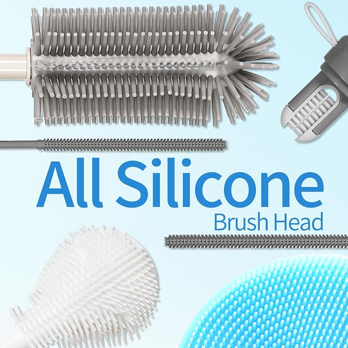 15.7" Silicone Bottle Brush Set - Image 3