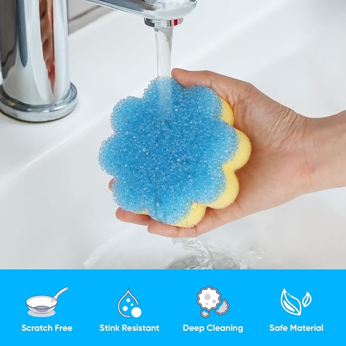 Scrub Sponge, Dual-Sided Temperature-Responsive Scrubber - Image 4