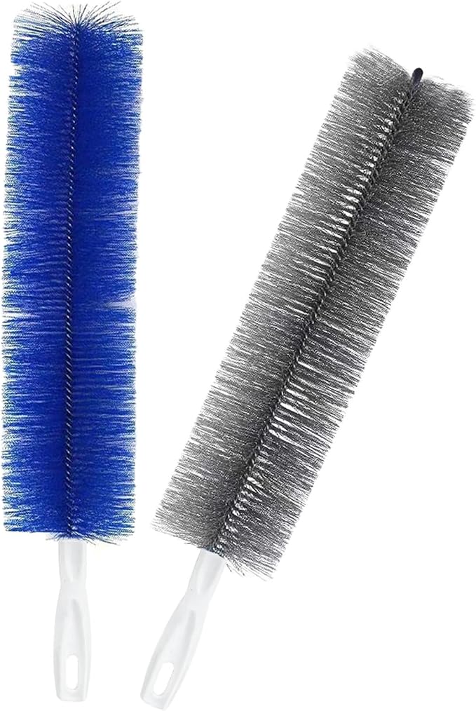 2 Pack Cobweb Dusters, Bendable Fan Cleaning Brush, Flexible Ceiling Fan Cleaner by Qancesd