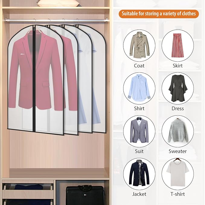Kntiwiwo Garment Bags Clear Suit Bag - Image 4