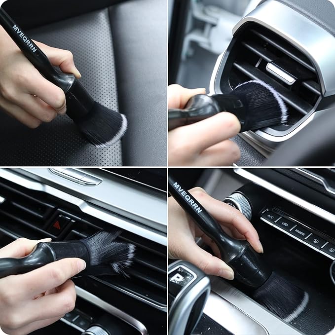 3pcs Car Detailing Brush Set-1pcs Boars Hair Car Detailing Brushes, Leather - Image 5