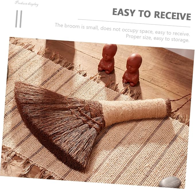 Palm Broom Soft Bristles Small Handheld Dust Brush - Image 8