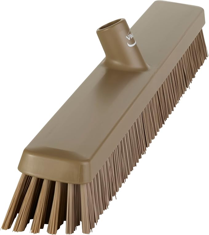 Vikan 319566 24" Heavy-Duty Push Broom, Soft/Stiff - Image 2