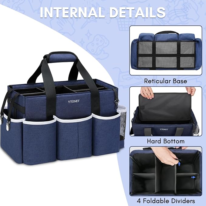 Ytonet Wearable Cleaning Caddy Bag, Large Cleaning Supplies Organizer - Image 3