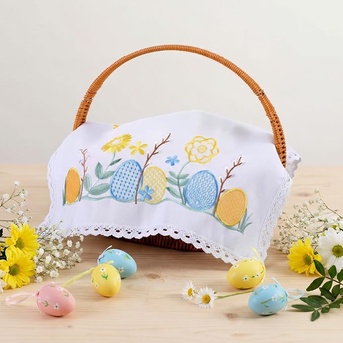 Tegeme Easter Orthodox Pascha Basket Cover Table Decoration Easter Religious - Image 3