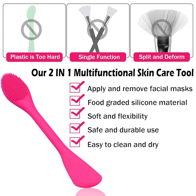 Silicone Facial Cleansing Brush Pores Cleaner, Remove Blackhead, Remove Acne - Image 3