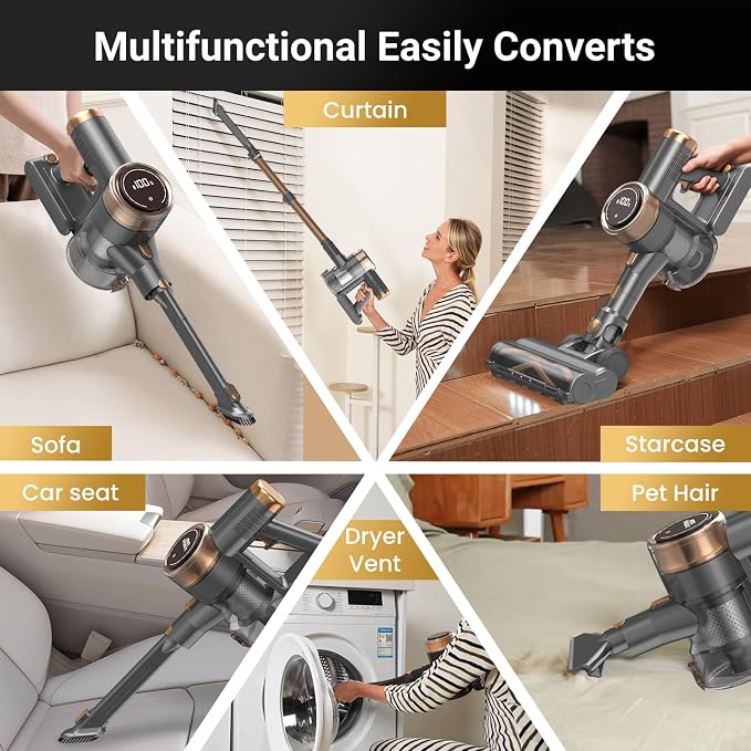 Cordless Vacuum Cleaner, 10-in-1 Lightweight Stick Vacuum - Image 9