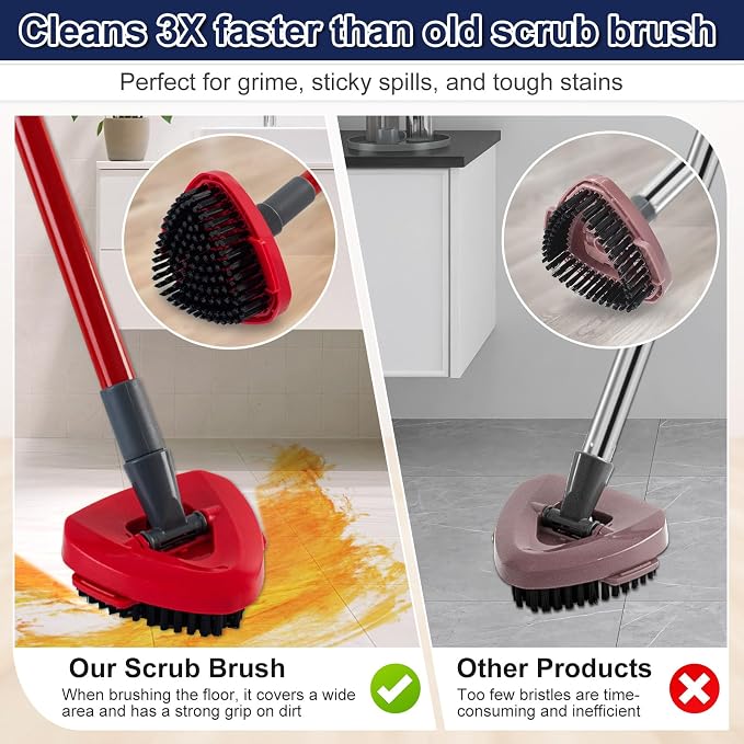 Scrubber Mop Head for Ocedar, Upgrade Scrub Brush for Ocedar, Spin Mop Scrub - Image 6