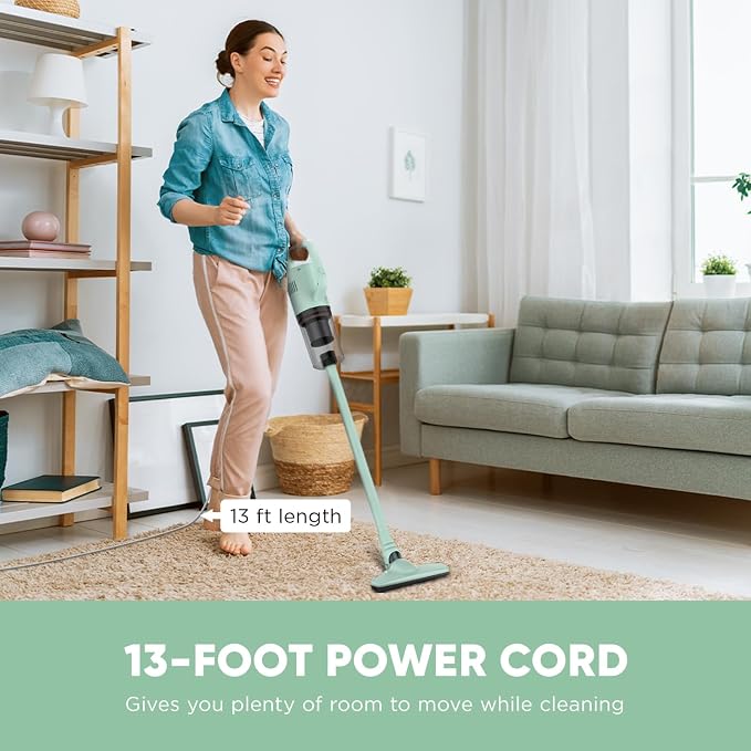 Stick Vacuum Cleaner, Corded Handheld Vacuum Cleaner Mini Electric Broom - Image 6