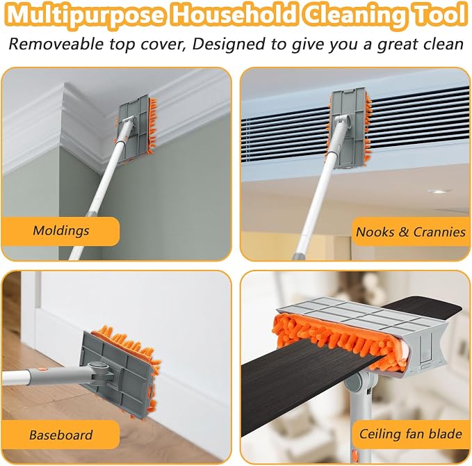 Ceiling Fan Cleaner Duster, Reusable Cleaning Tool - Image 8