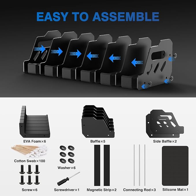 MoKo Pistol Rack for Gun Safe, Gun Rack Fits Most Handguns, Scratch Resistance - Image 8