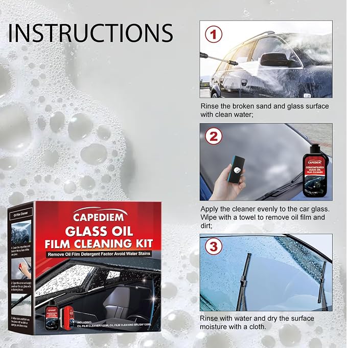 CAPEDIEM 2026 NEW Automotive Oil Film Cleaning Brush - Image 8