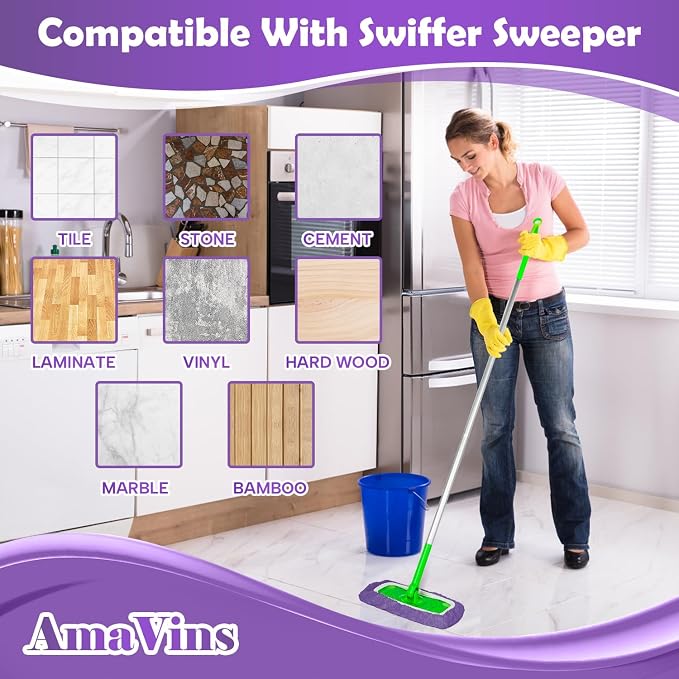 5 Pack Reusable Microfiber Mop Pads Compatible - Image 7
