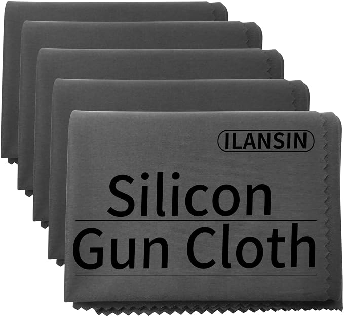 Silicon Gun Cloth 12'' ×12'' Gun Cleaning Cloths Lint Free by ILANSIN