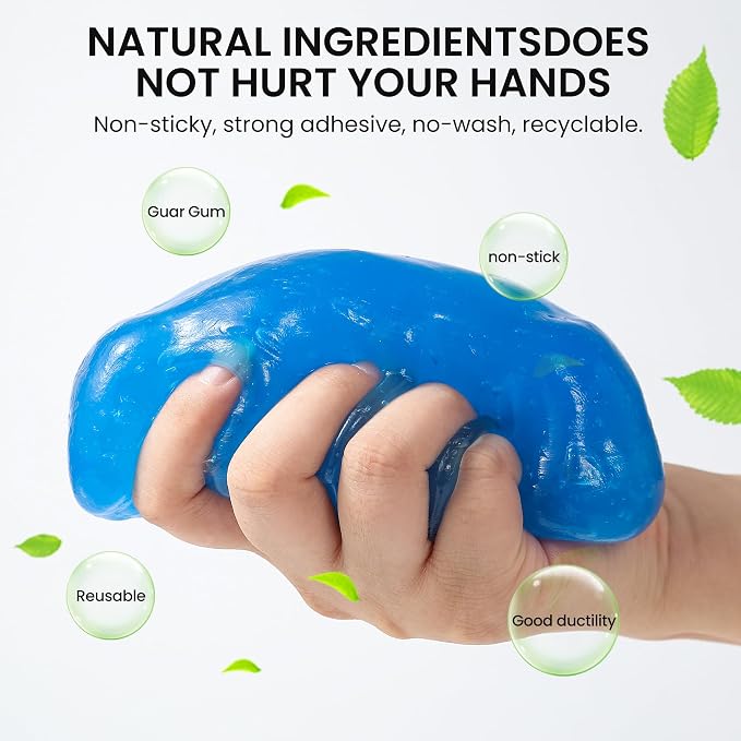 Car Cleaning Gel, 4 Piece Car Cleaning Kit, Men's and Women's Car Detailing - Image 7