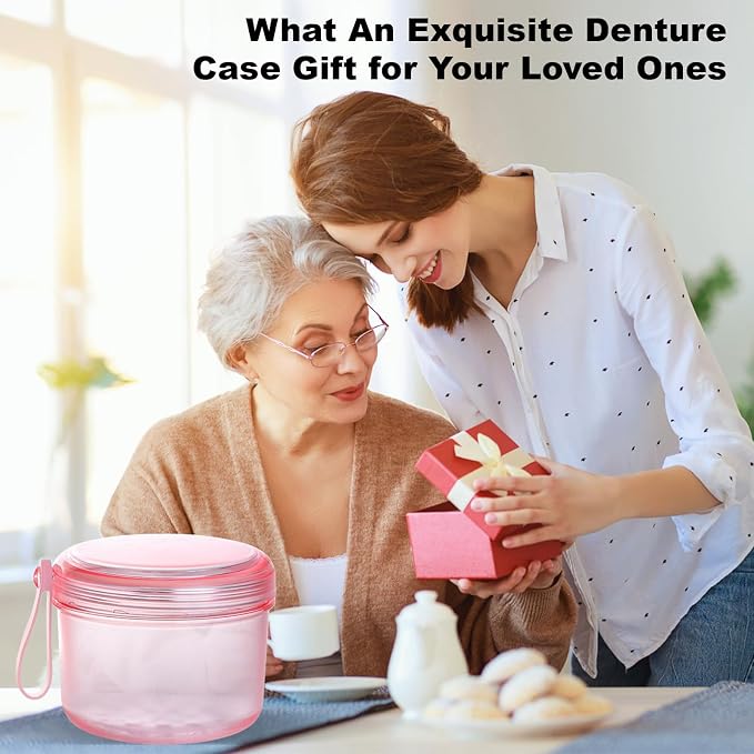 Denture Case, Leak Proof Denture Bath Cup - Image 6