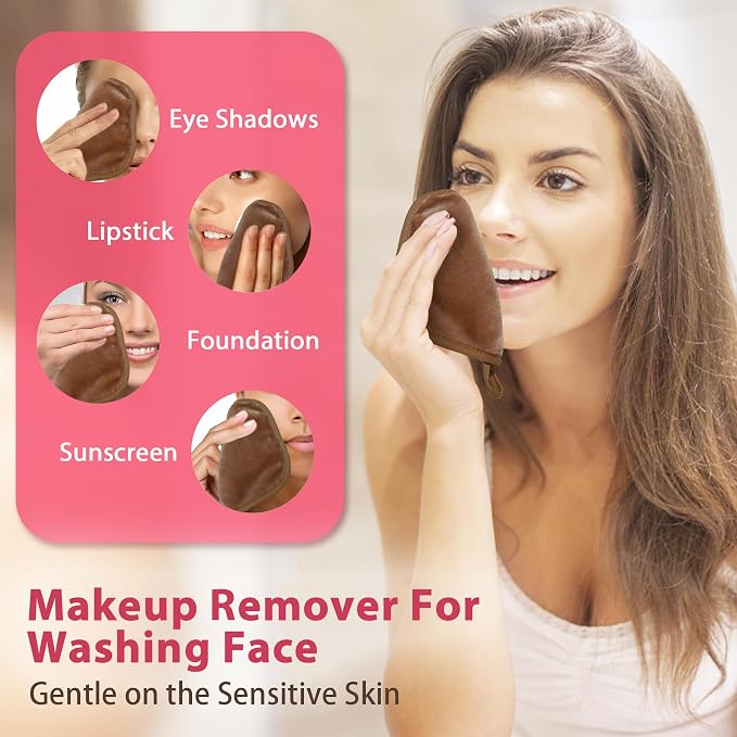 Makeup Remover Cloth, Makeup Remover Pads Microfiber Face Washcloth - Image 2