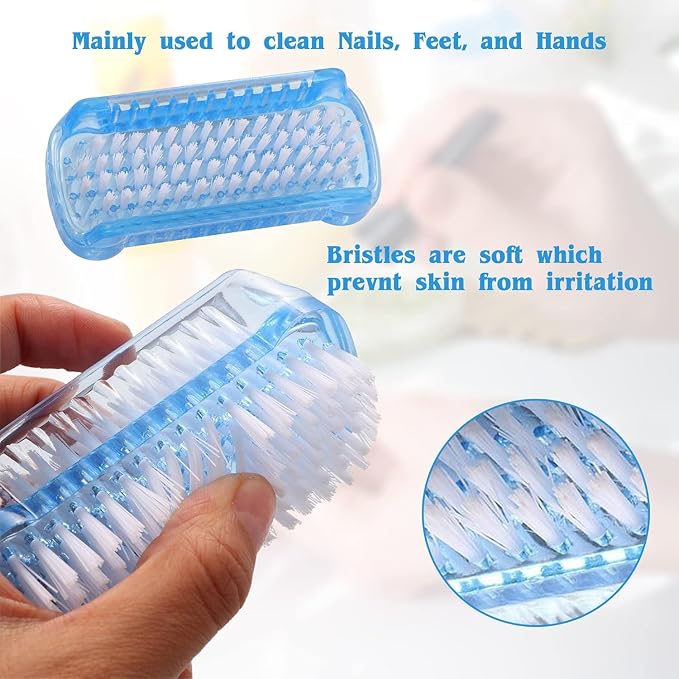4 Pcs Nail brush Two Sided, Nail brush - Image 3
