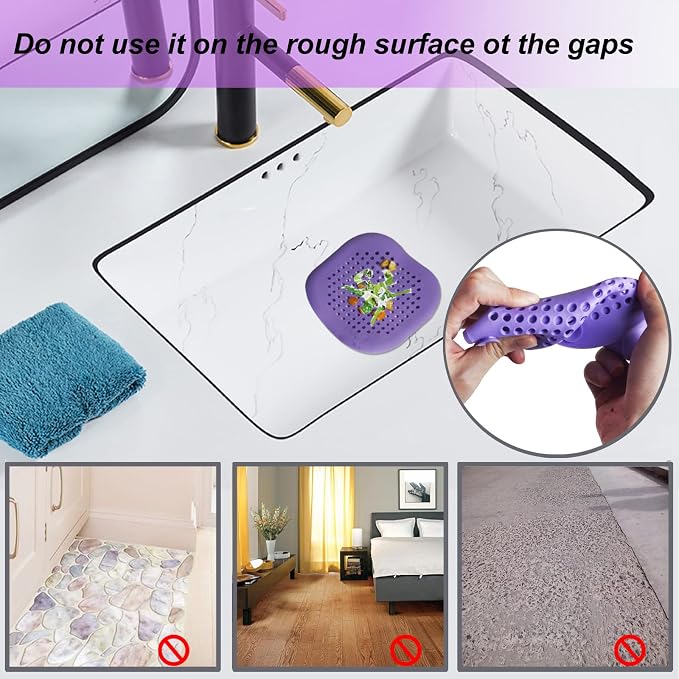 Hair Drain Catcher, Square Drain Cover - Image 2