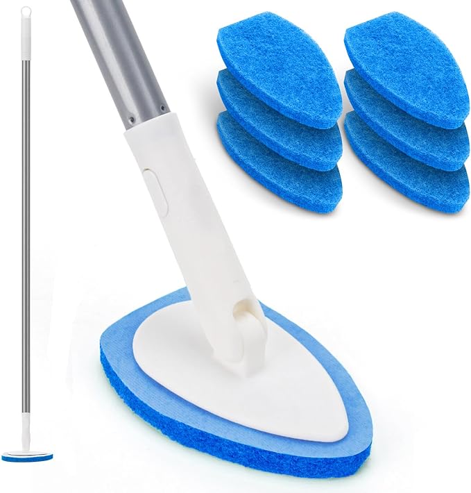Shower Scrubber, Bathroom Tub and Tile Cleaner Brush by KeFanta
