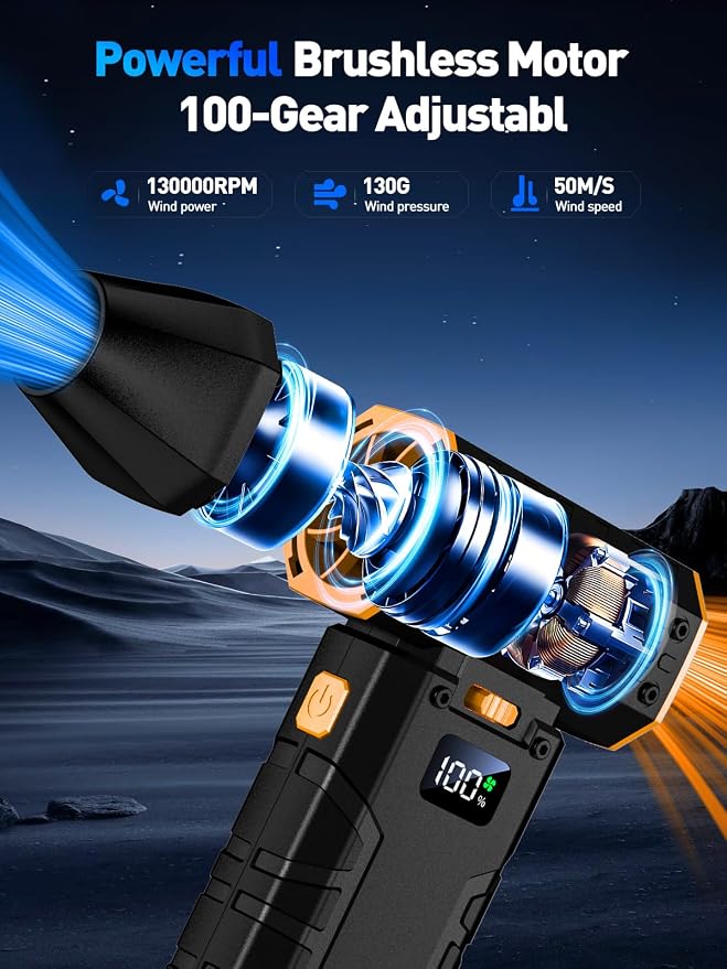 Compressed Air Duster 130000RPM Electric Duster - Image 2