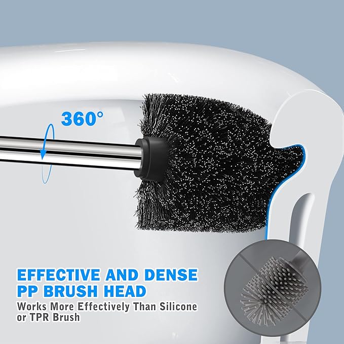 Toilet Brush and Holder, 2 Pack Toilet Brush - Image 2