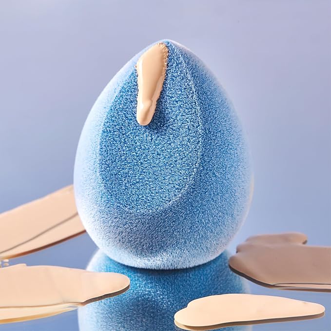 JUNO & Co. Microfiber Makeup Sponge Set 4-Pack, Dual Layer Technology and - Image 5