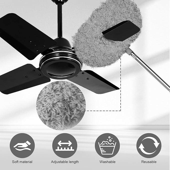 Eunice 13-49.7 Inches Ceiling Fan Duster - Image 2