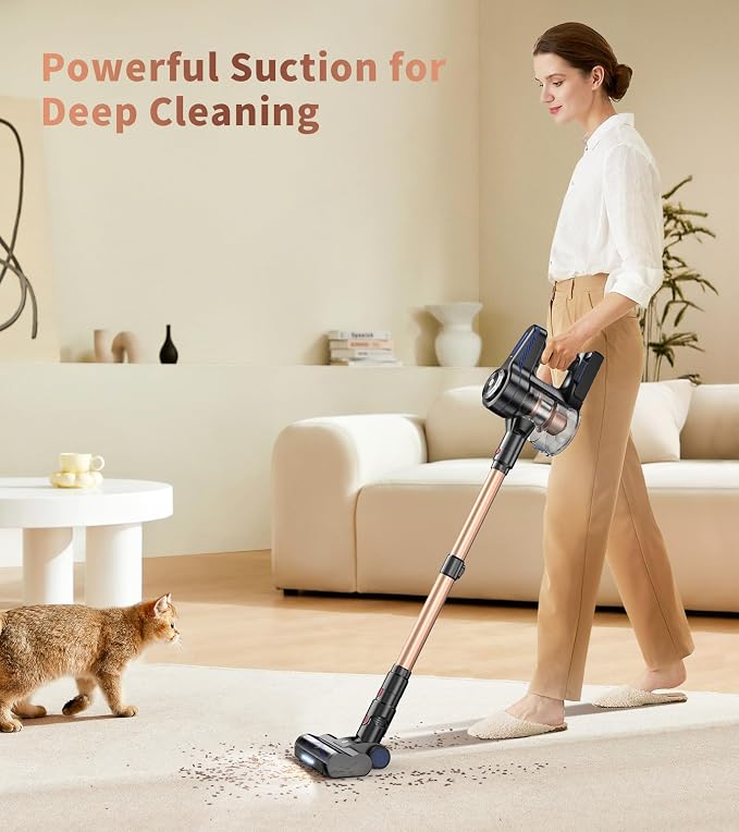 NADALY Cordless Vacuum Cleaner, Powerful Stick Vacuum - Image 2