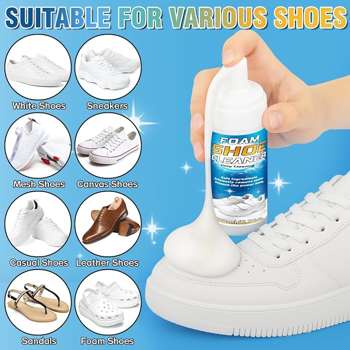 Shoe Cleaner, Deep Cleaning Sole Sneaker Cleaner, Shoe Cleaning Kit - Image 5