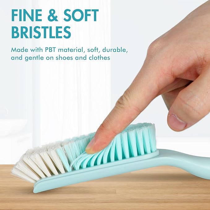 Household Laundry Brush Shoe Brush, PP Plastic Sturdy Handle & PBT Soft Bristle - Image 3