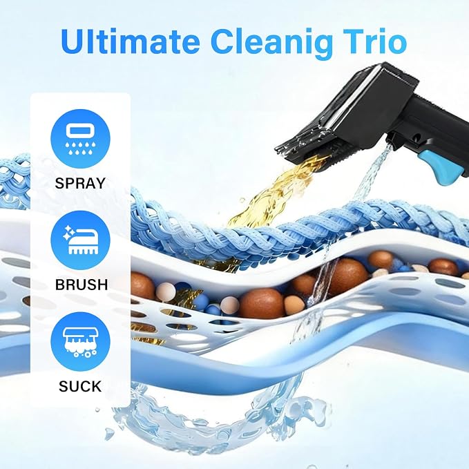 Portable Carpet & Upholstery Spot Cleaner, Compact Strong-Suction Machine - Image 2