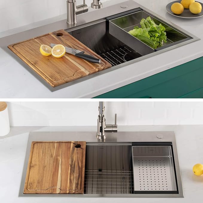 KRAUS Stainless Steel Colander for Workstation Kitchen Sink - Image 12