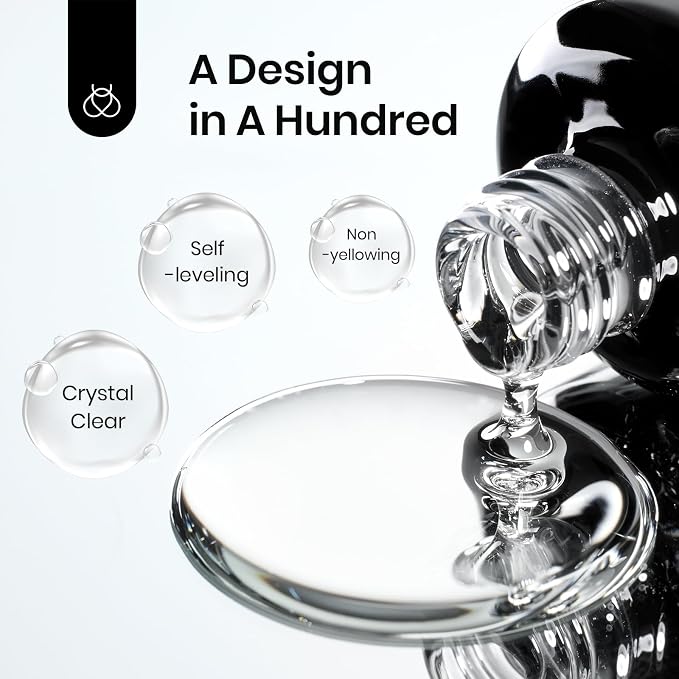 Beetles Blooming Gel: 2 Pcs 15ml Clear Uv Led Blooming Gel Nail Polish - Image 6